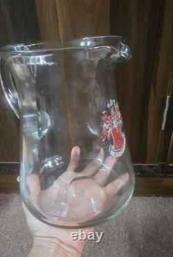 Vintage old rare collectible advertising glass becks beer jug