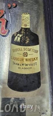 Vintage old rare collectible advertising scottish whisky london advertising