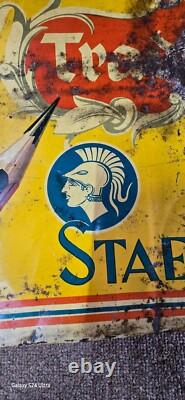 Vintage old rare collectible advertising staedtler pencils tin board