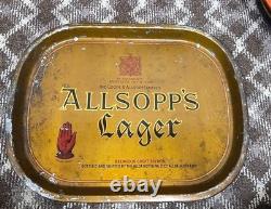 Vintage old rare collectible advertising tin tray