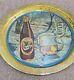 Vintage old rare collectible advertising tin tray
