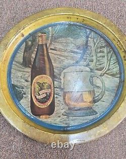 Vintage old rare collectible advertising tin tray