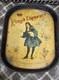Vintage old rare collectible advertising tin tray king liqueur