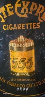 Vintage old rare collectible tin tray advertising State Express 555 cigarettes