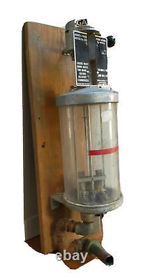 Vintage rare'Board of Trade' wall mounted gallon petrol measure Automobilia