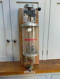 Vintage rare'Board of Trade' wall mounted gallon petrol measure Automobilia