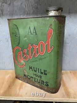Vintage rare Castrol oil can tin automobilia garage