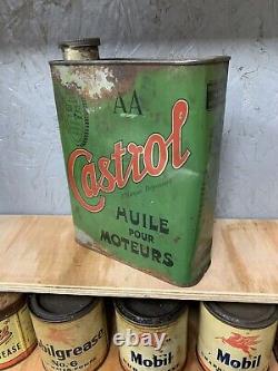 Vintage rare Castrol oil can tin automobilia garage