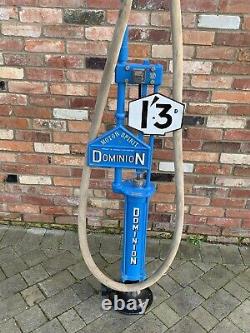 Vintage rare dominion petrol pump