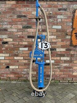 Vintage rare dominion petrol pump