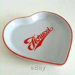 Vtg 1980's Rare Fiorucci New Wave Italian Fashion Iconic Porcelain Heart Dish