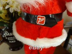 Vtg Harold Gale Santa RARE 7 UP SODA CHRISTMASADVERTISING Display HUGE 28