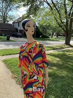 Vtg. Rare Wood 1940's Art Deco Flapper Girl Mannequin A MUST SEE