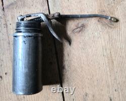 WWII RAF Bsa M20 triumph vintage wesco oil can folding rare