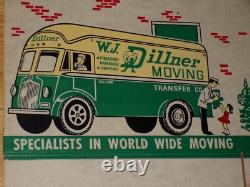 W J Dillner Moving Storage Company Dollhouse Box Truck Rare Vintage Advertising