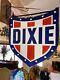 'large Vintage Rare'' Ds Porcelain Sign With A Hanging Bracket Used